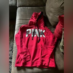 vs pink sherpa hoodie